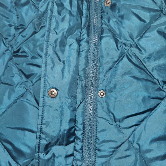 Eddie Bauer Goose Down Puffer Vest Women's XXL Green Quilted Lightweight Warm - Picture 9 of 9